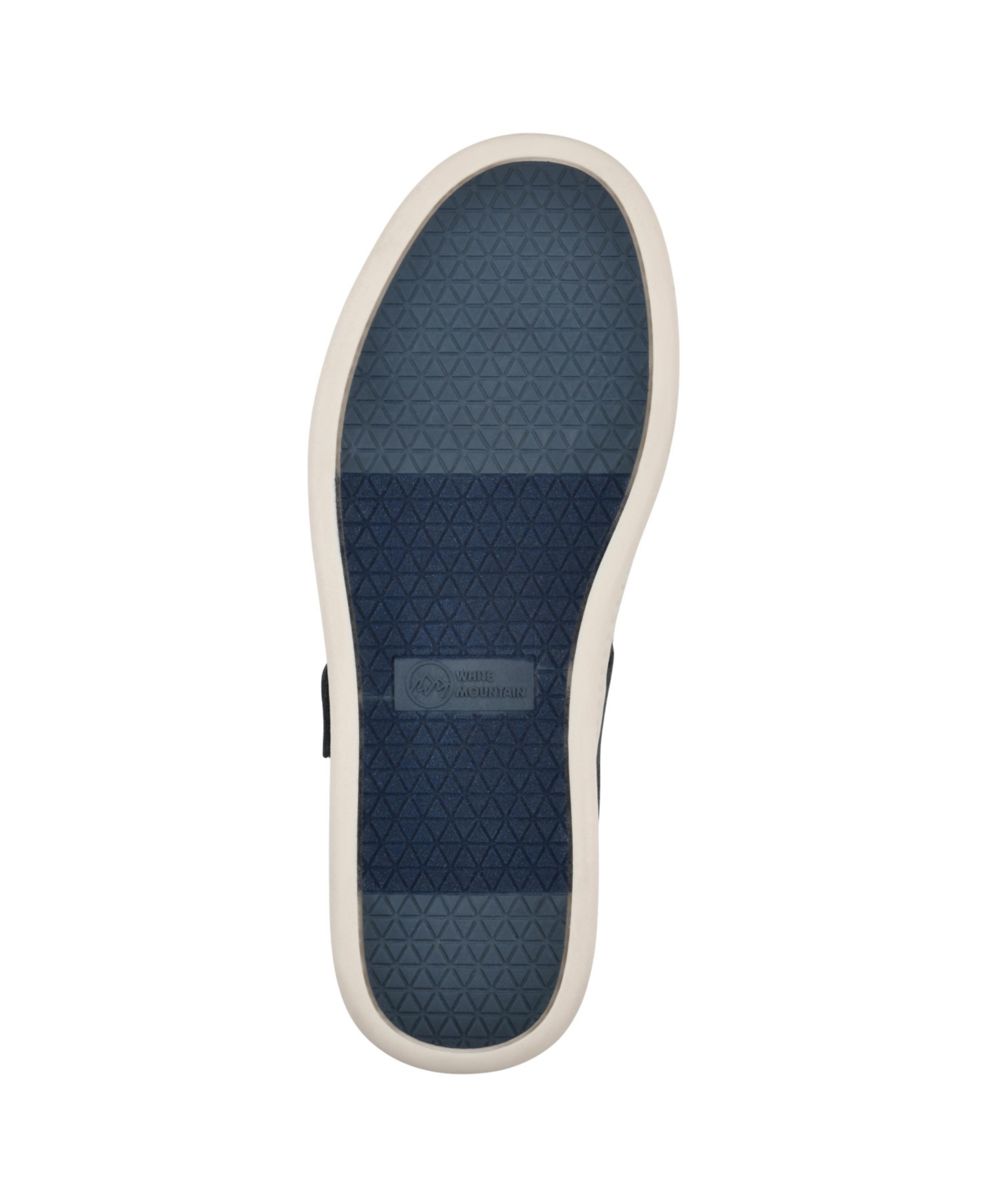 White Mountain Women's Doubles Round Toe Sneakers In Navy Sueded Smooth