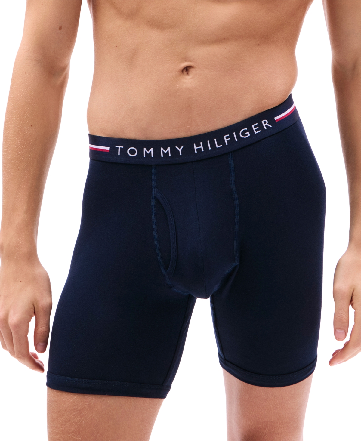 Tommy Hilfiger Men's 3-pack All Day Comfort Boxer Briefs In Desert Sky,grey Heather,desert Sky