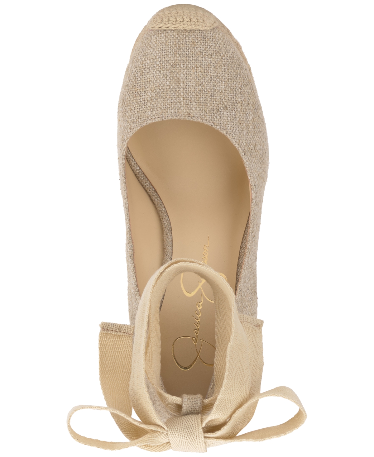 Jessica Simpson Women's Zexie Espadrille Wedge Sandals In Natural Canvas