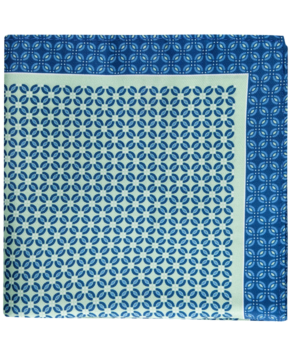 Tommy Hilfiger Men's Solid Bow Tie & Medallion Pocket Square Set In Green