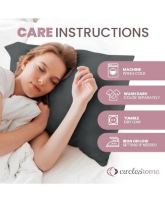 100% Cotton King Size Pillow Protector with Zipper  - (2 Pack)