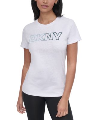 売れ筋商品|||ダナ キャラン ニューヨーク Tシャツ トップス レディース Women's Ombr Outline-Logo Crewneck T-Shirt Light Khaki/Tropical Ombre DKNY Women's Ombré Outline-Logo Crewneck T-Shirt - Macy's