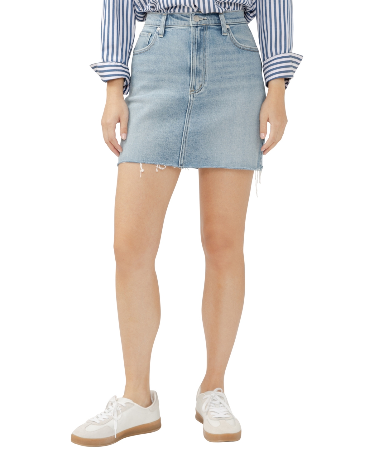 SILVER JEANS CO. WOMEN'S DENIM MINI SKIRT 