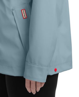 Women's Rubberized Water-Repellent Short Rain Jacket