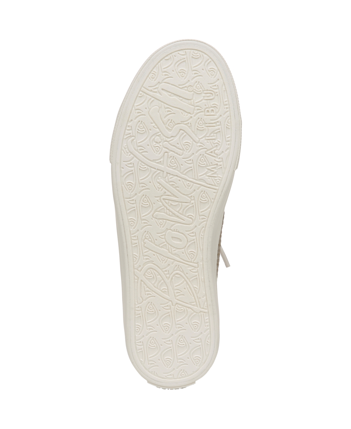 Blowfish Malibu Women's Mystical Lace Up Platform Sneakers In Taupe,silver Metallic Weave