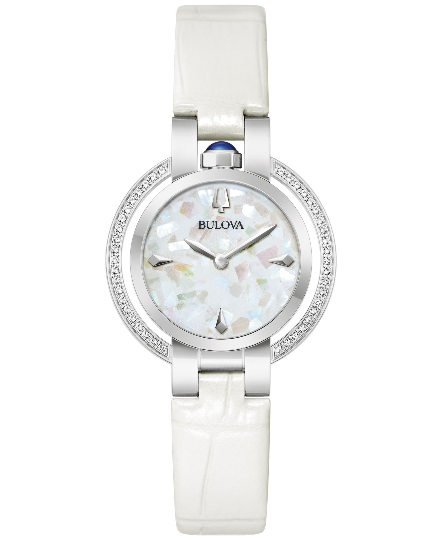 150th Anniversary Women's Rubaiyat White Leather Strap Watch 31mm