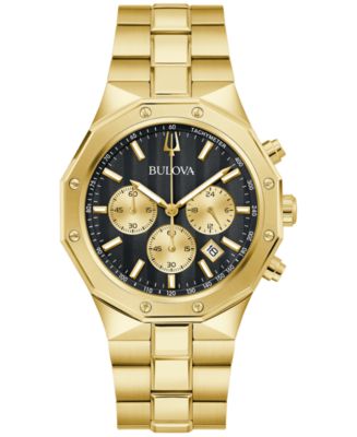 Bulova Men's Prestige Chronograph Gold-Tone Stainless Steel