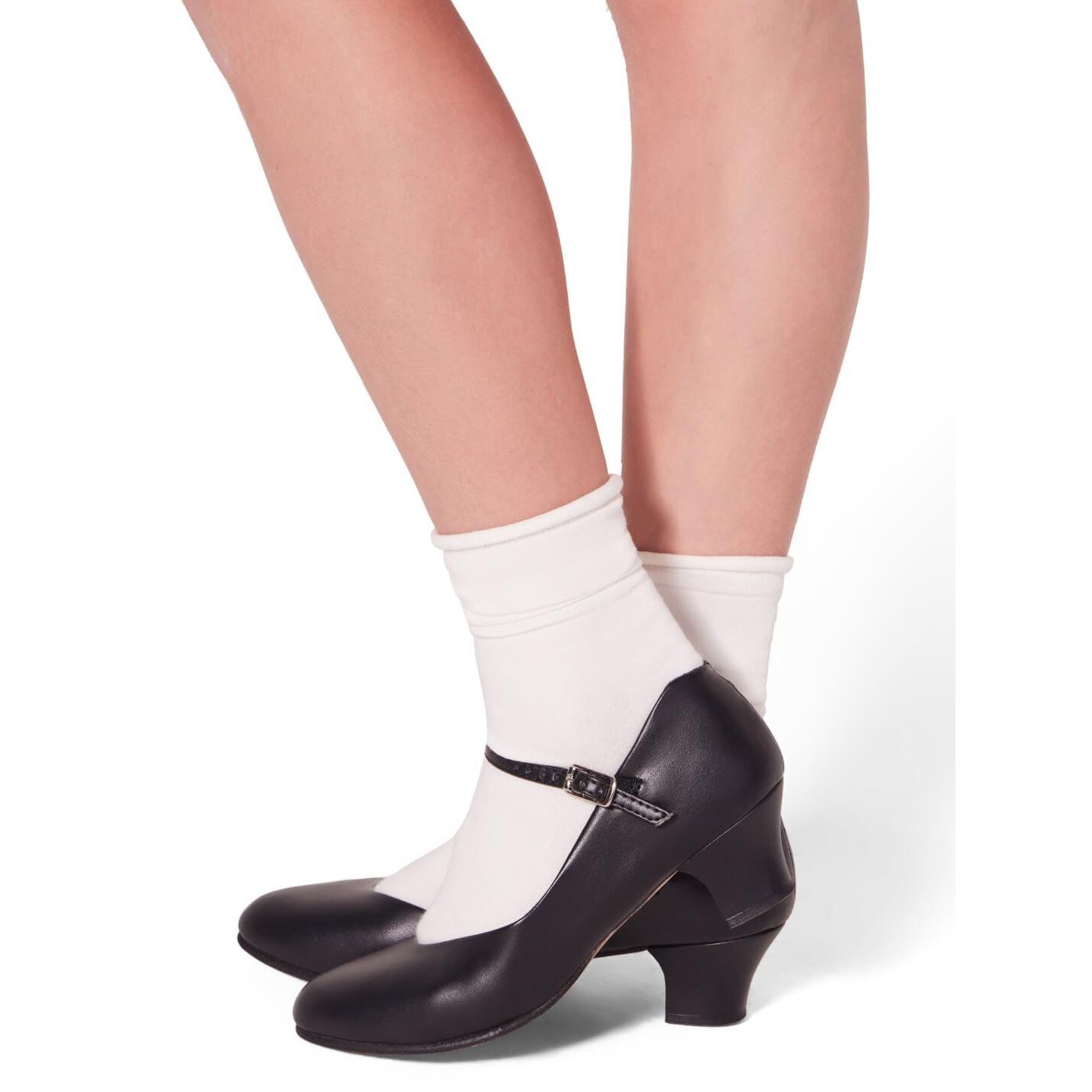 Обувь Capezio Jr. Footlight Character Shoe для девочек, цвет: Чёрный — фото 3