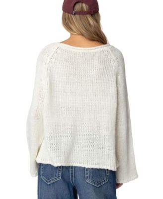 Womens Kangaroo Pocket Oversized Knit Top