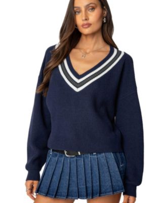 Womens Lauryl V Neck Sweater