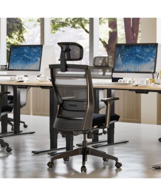 C4B Ergonomic Mesh High-Back Office Chair, Black