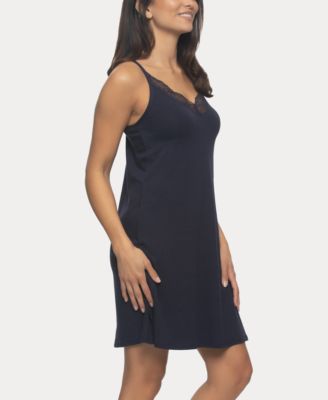 Women's Desiree Short sleeves with Lace Trim Chemise Sleepwear