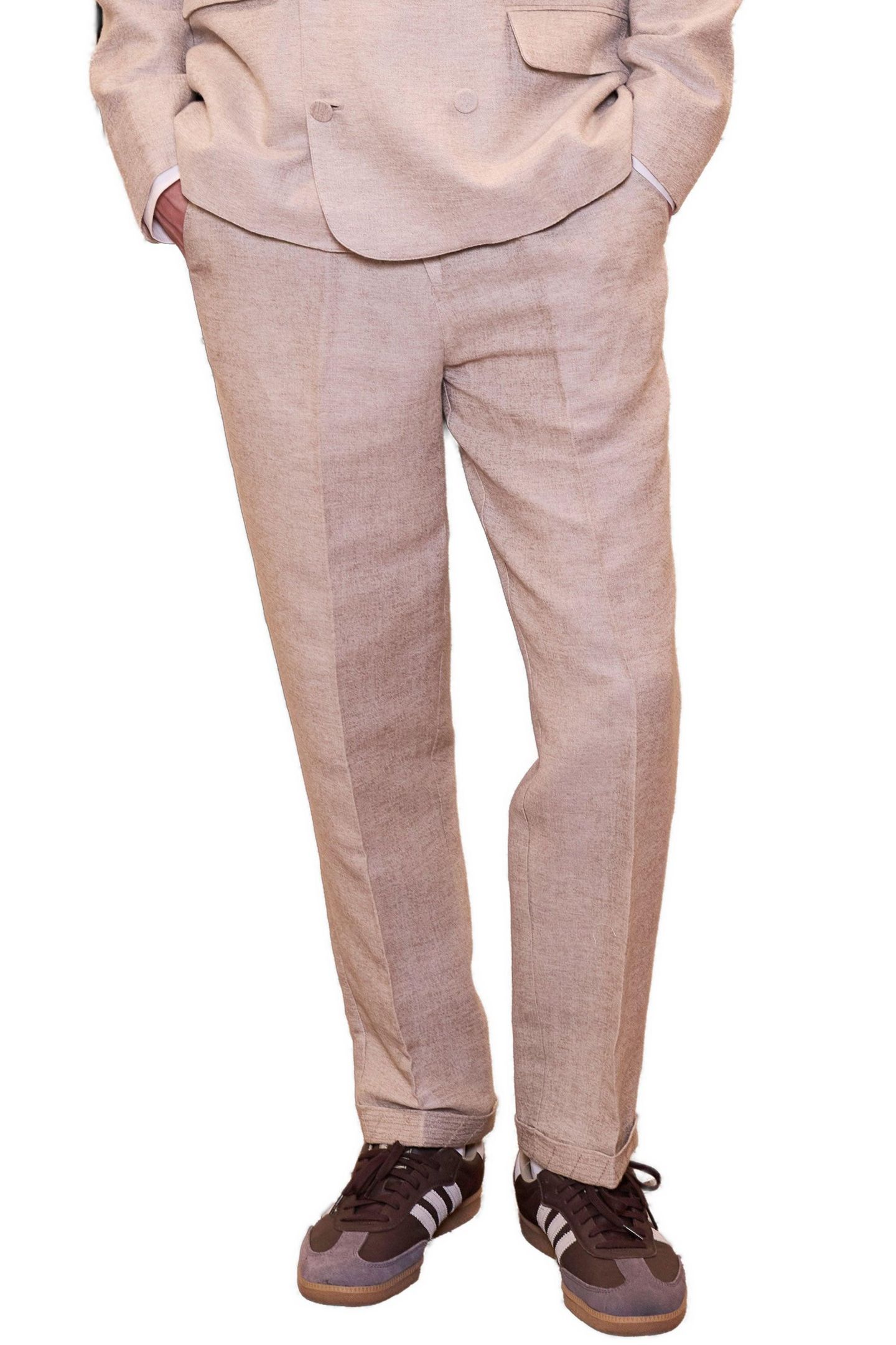 Мужские брюки PCFG Daydreamers Linen Casual, цвет: Бежевый — фото 1