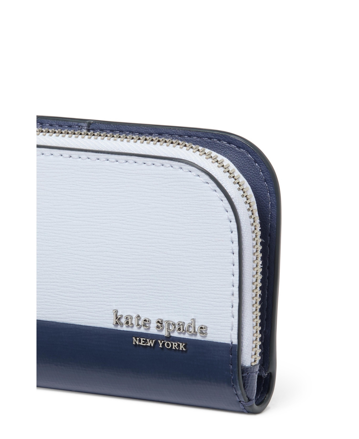 Kate Spade Devin Colorblocked Small Slim Bifold Wallet In Pale Sapphirine Multi