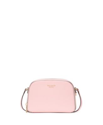 kate spade new york - Devin Saffiano Leather Double Zip Dome Crossbody Bag
