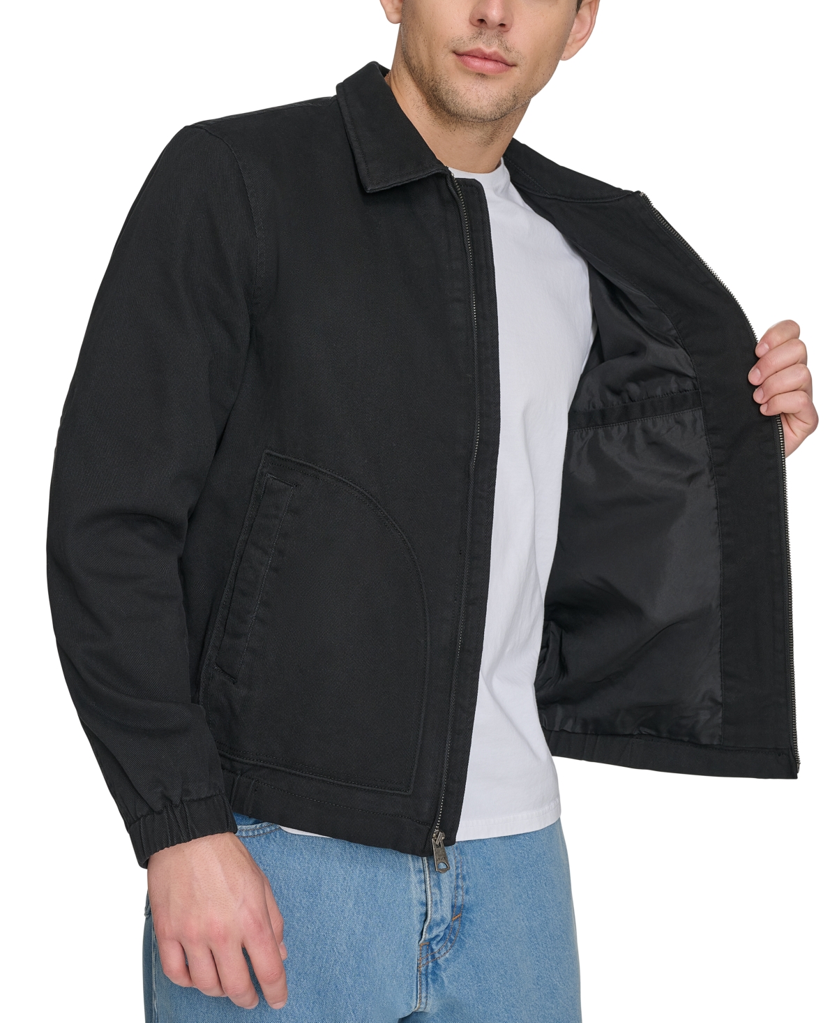 Levi's Canvas Utility Jacket In Black