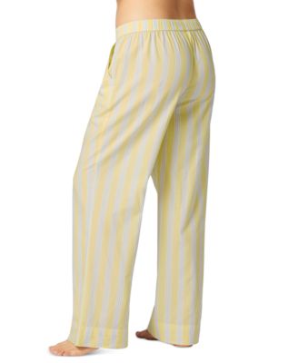 Women's Striped Poplin Pajama Pants, Exclusively at Macy's