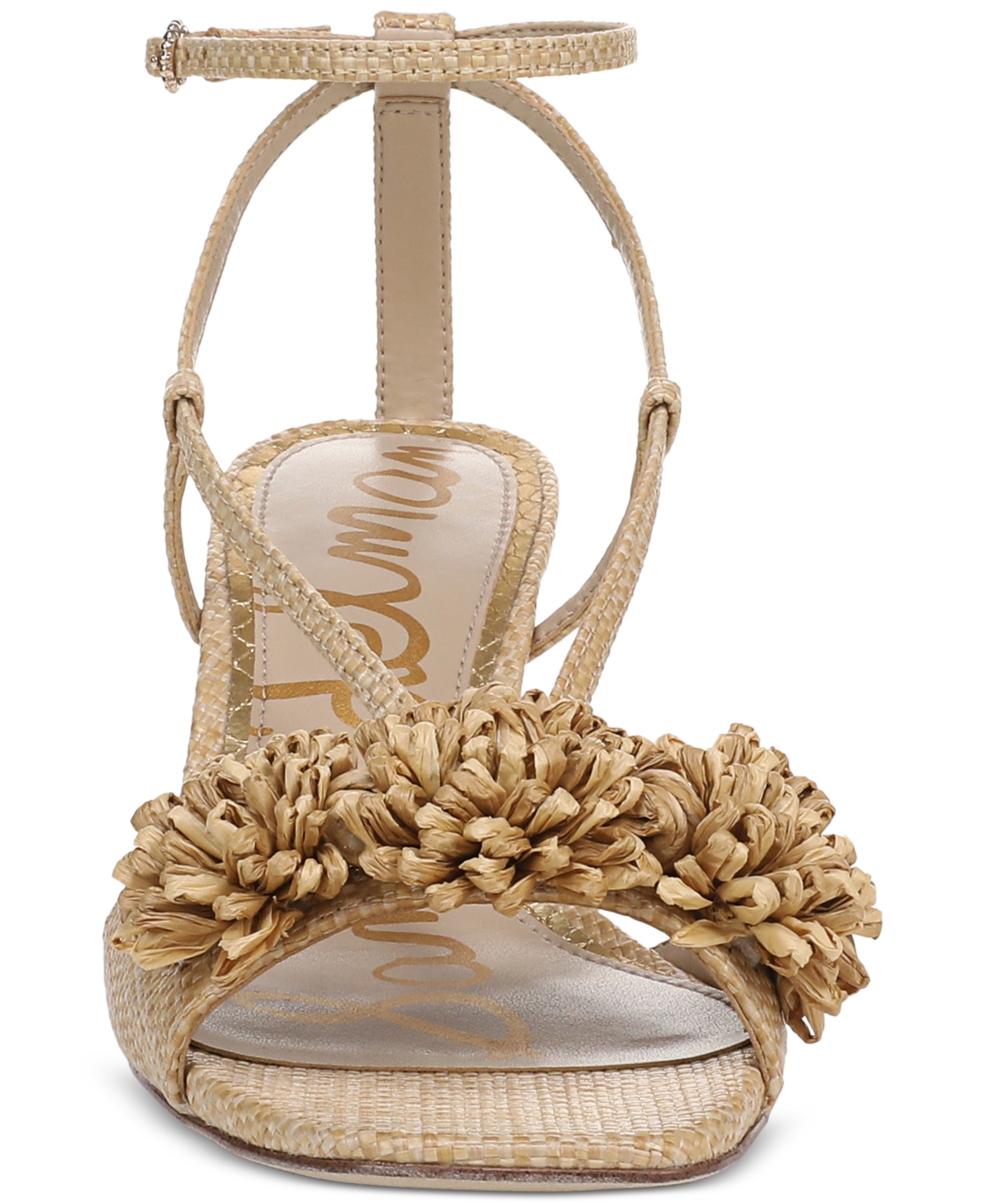 Sam Edelman Phoebe Ankle Strap Sandal In Bleached Beechwood