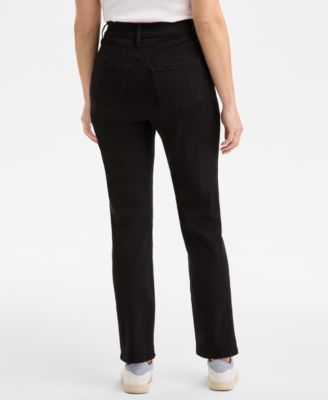 Women's Curvy Straight-Leg High Rise Jeans, Created for Macy's