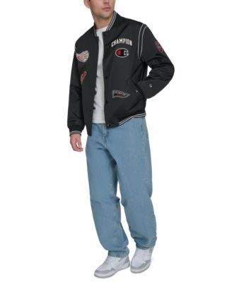 Men's Varsity Patch Bomber Jacket