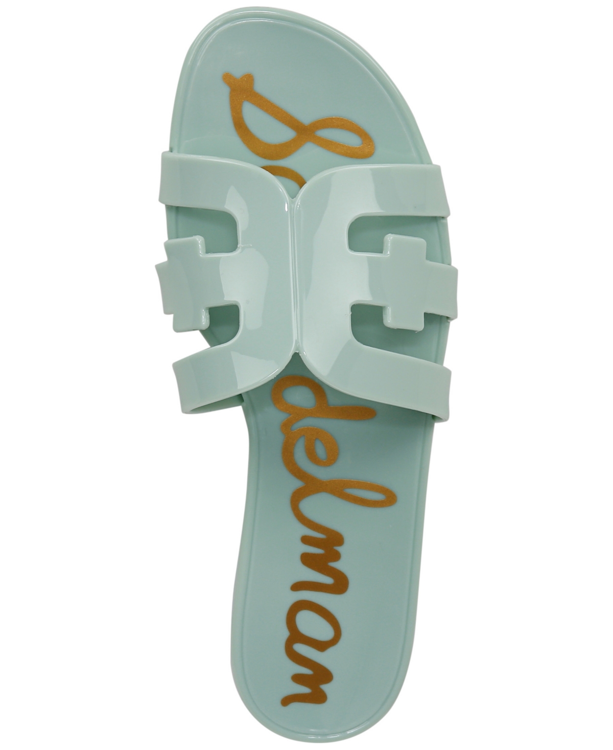 Sam Edelman Women's Bay Jelly Slide Flat Sandals In Green