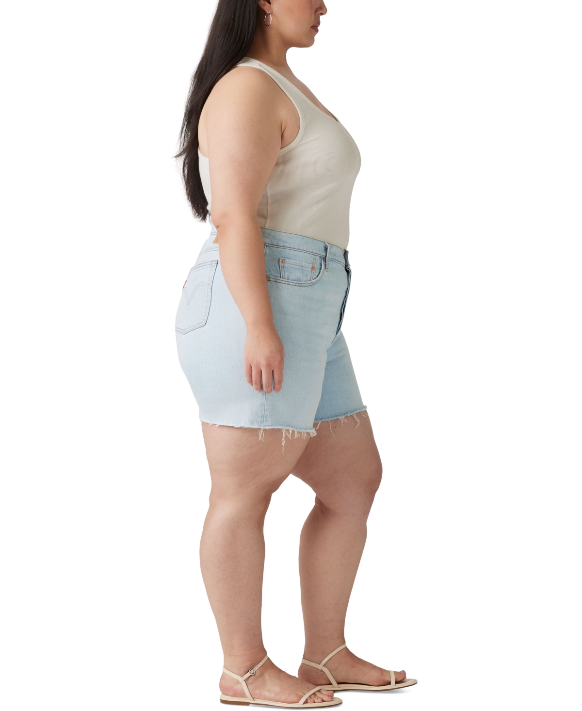 Levi's Plus Size 501 Original High-rise Shorts In Blank Spot