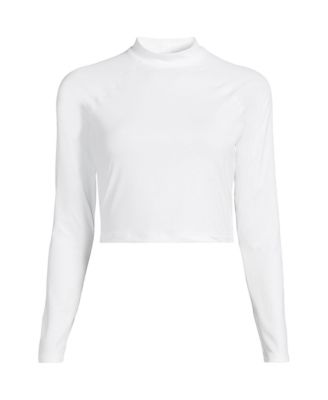 Women's Long SunShade UPF 50 Long Sleeve Cropped Rash Guard
