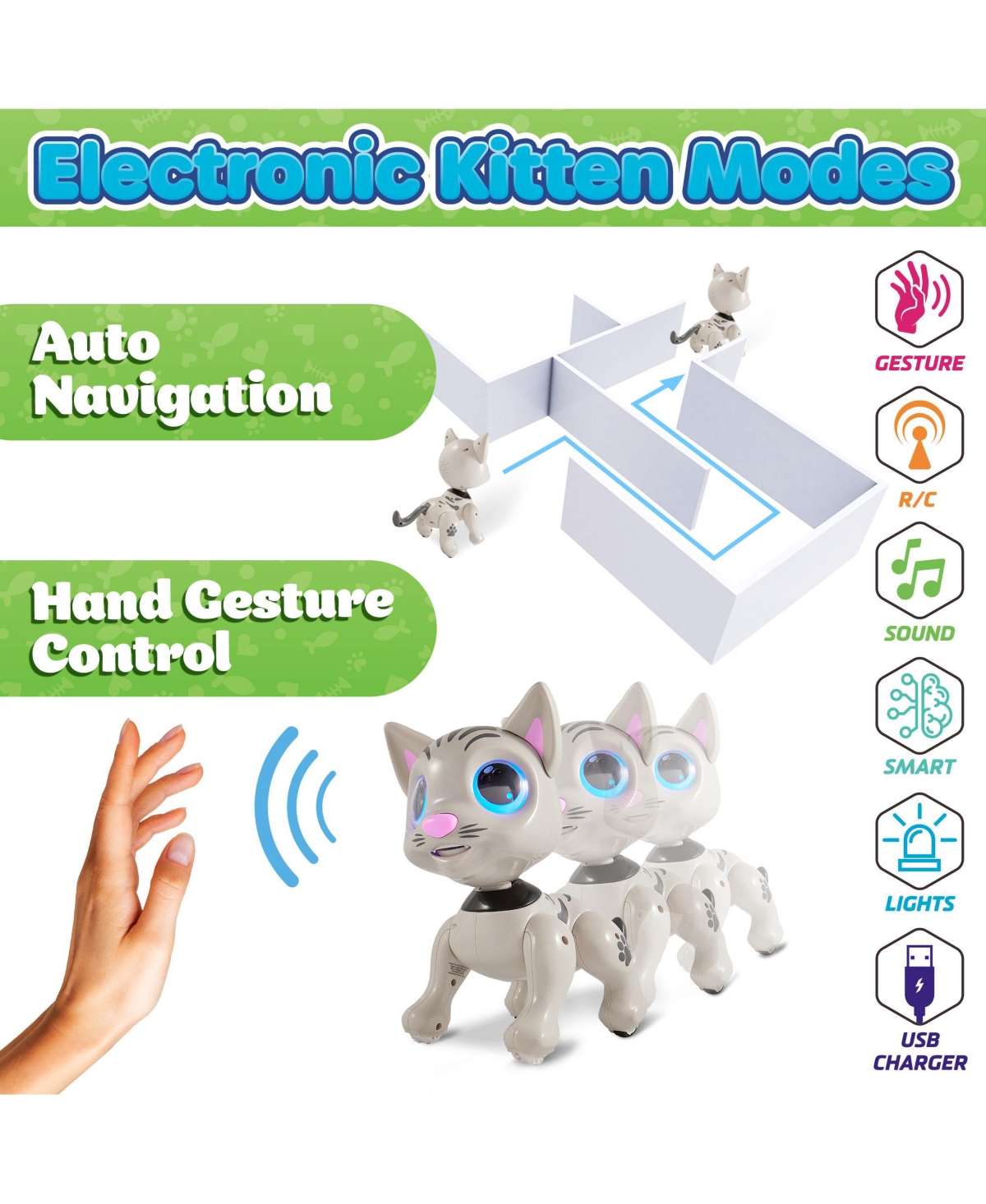 Power Your Fun Robo Pets Robot Cat