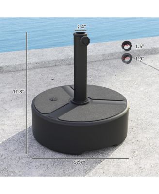 Outsunny Round Patio Umbrella Base Holder, Outdoor Umbrella Sd,