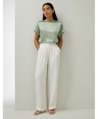 Women's Contemporary Oversized Silk Top