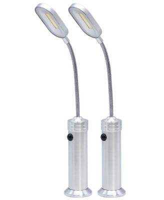 LED Magnetic Base light with Gooseneck & Weather Resistant 2 Pack