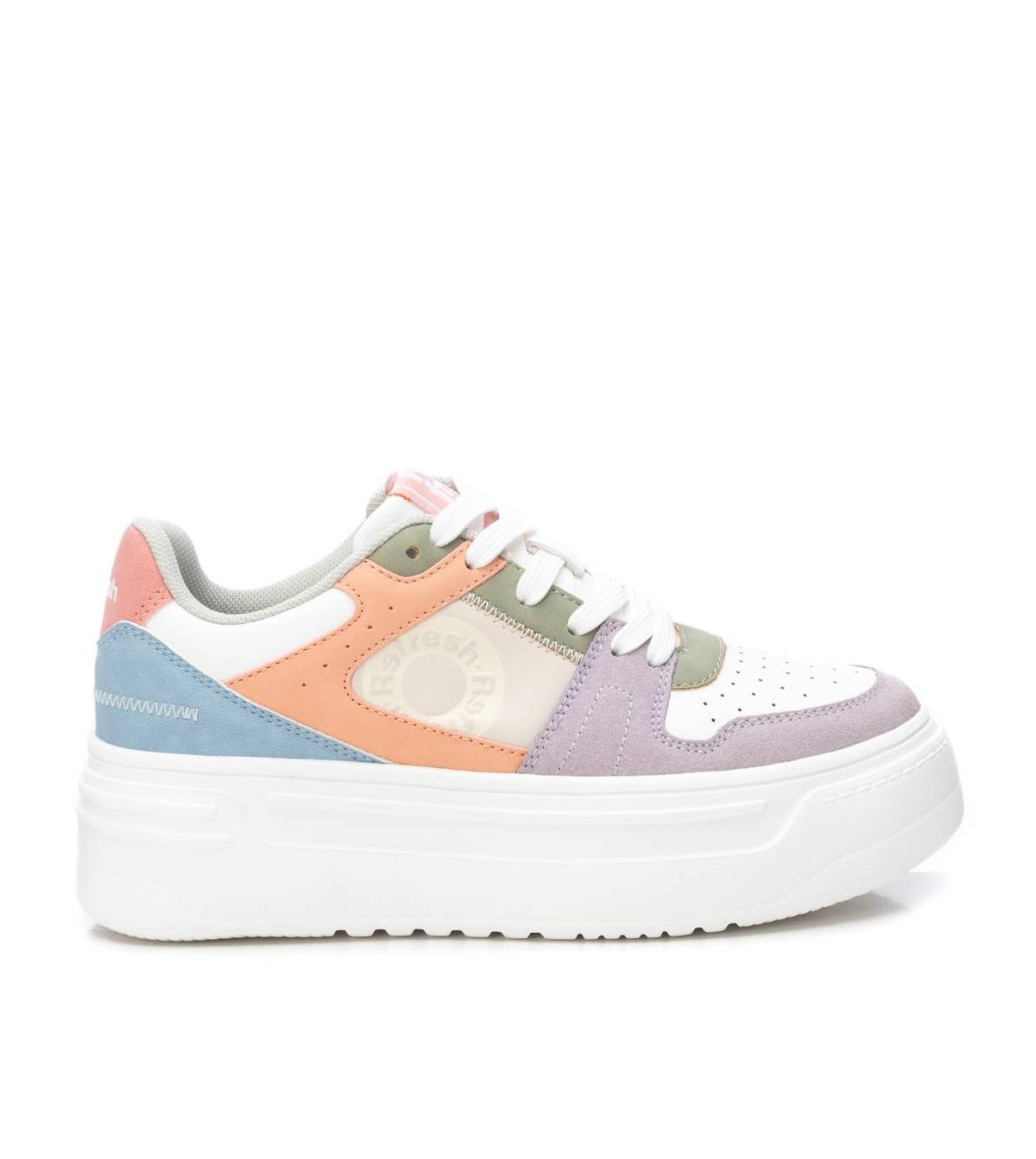 Women's Casual Sneakers By Xti - Lilac/ multicolor