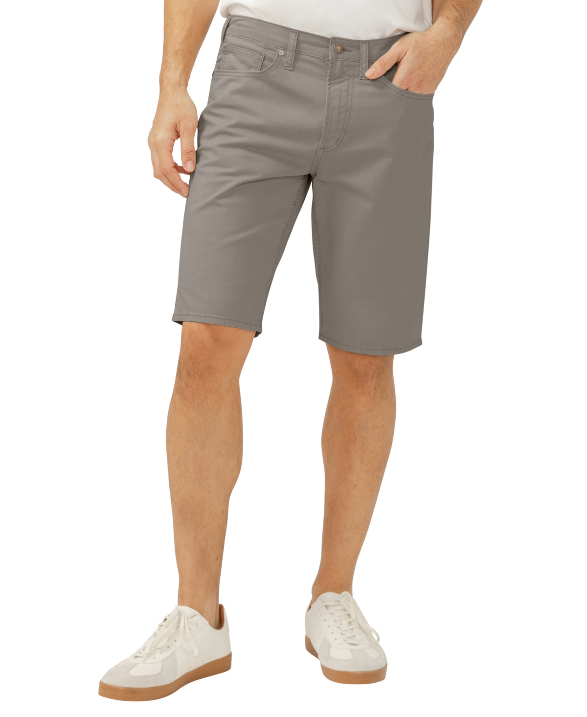 Silver Jeans Co. Zac Relaxed Fit Denim Shorts In Gray