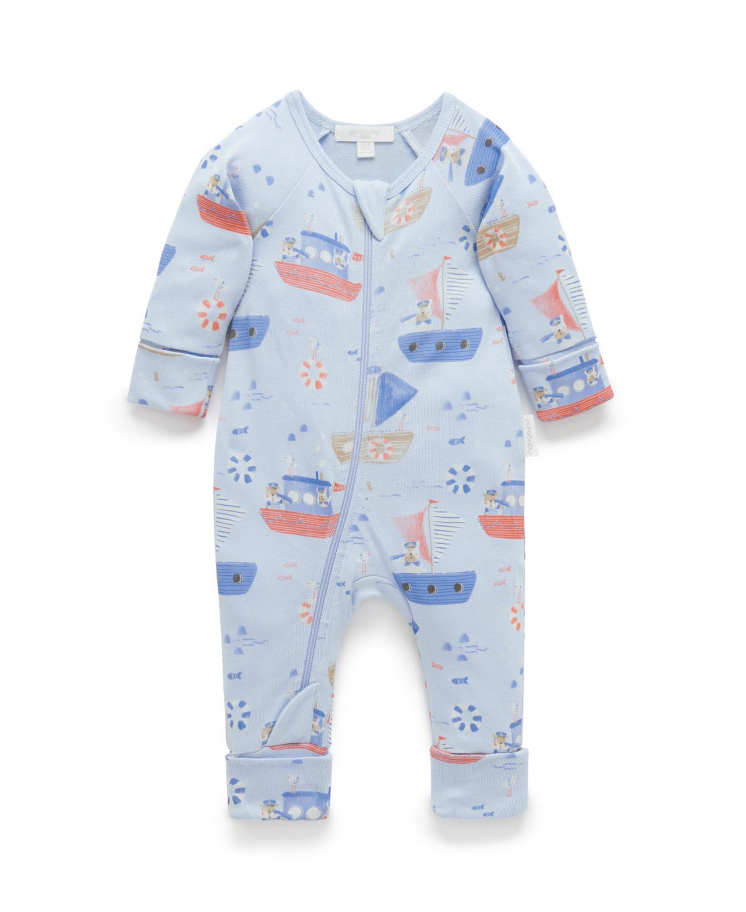 Baby Boys Zip Coverall