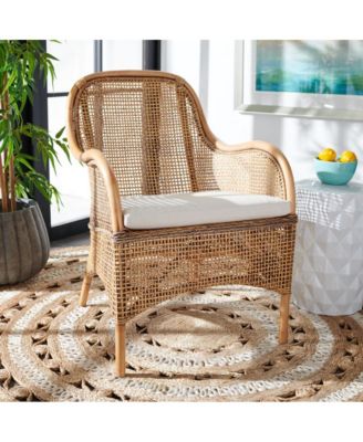 Charlie Rattan Accent Chair W/ Cushion