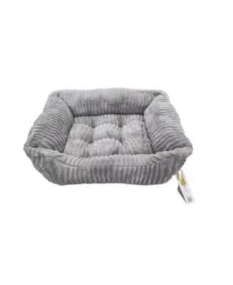 Jacquard Cuddler, Ultra-Soft & Elegant Pet Bed for Dogs & Cats, Charcoal
