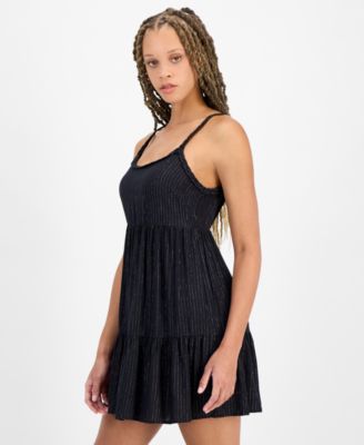 Juniors' Tiered Dress Swim Cover-Up, Exclusively at Macy's 