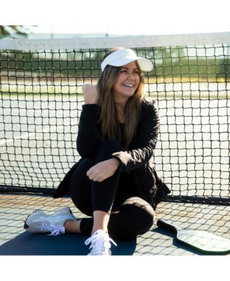 Women's Adjustable Band Sport Visor - White