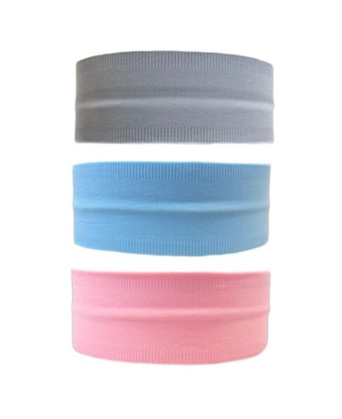 Женские аксессуары для волос Headbands of Hope Pack of Wide Training Headbands - Blue + Grey + Pink, цвет: Assorted Pre-Pack