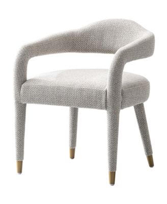 Aspen 23.2" Modern Tweed Upholstered Dining Armchair