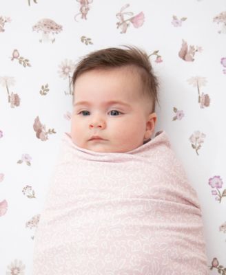 Baby Girls 2-Pack Mushroom House Collection Jersey Swaddle