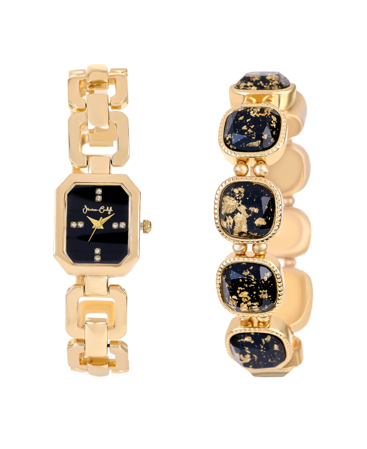 Women's Shiny Gold Tone Metal Alloy Analog Watch, 22mm - Shiny Gold