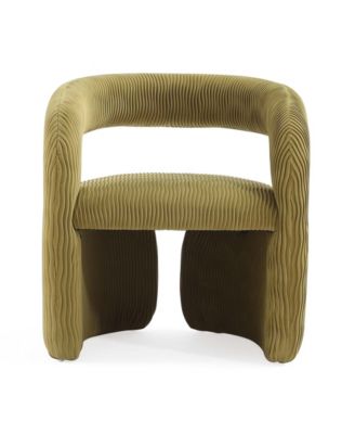 Corvette Modern Velvet Upholstered Accent Chair