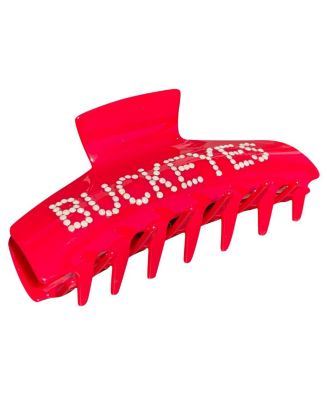 Emerson Street Clothing Co. - Scarlet Ohio State Buckeyes Rhinestone Claw Hair Clip