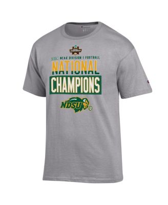 Men's Gray NDSU Bison 2024 NCAA FCS Football National Champions Locker Room T-Shirt