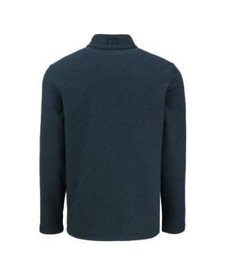 Men's Black Detroit Lions Hunts Point Eco Textured Fleece Half-Snap Sweatshirt