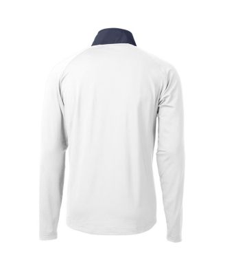 Men's White Notre Dame Fighting Irish Play Like A Champion Today Adapt Eco Knit Stretch Hybrid Quarter-Zip Pullover Top