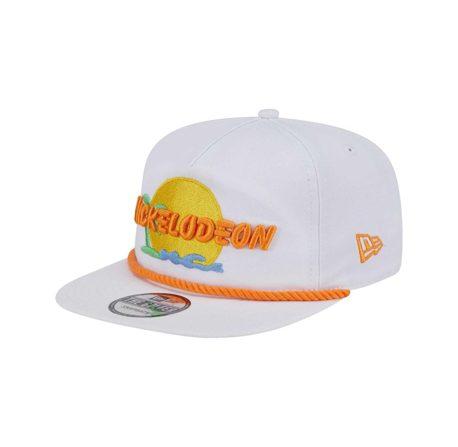Men's White Nickelodeon Golfer Snapback Hat