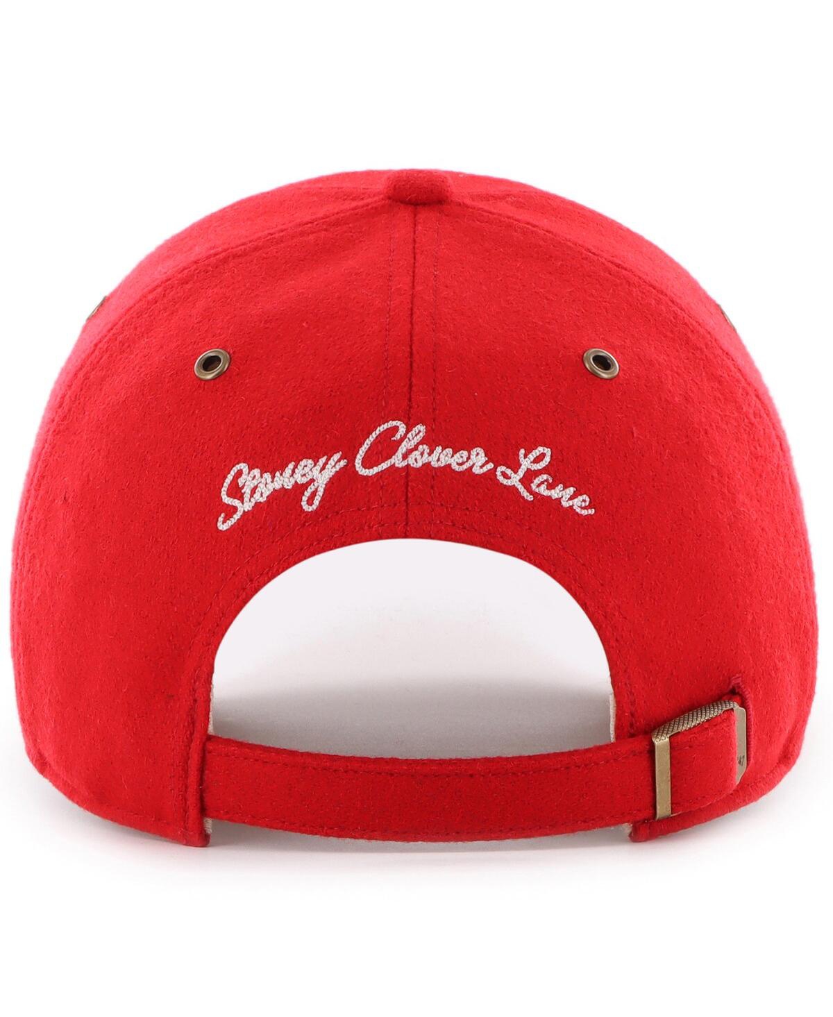 STONEY CLOVER LANE MEN'S AND WOMEN'S RED KANSAS CITY CHIEFS FIELD GOAL CLEAN UP ADJUSTABLE HAT 