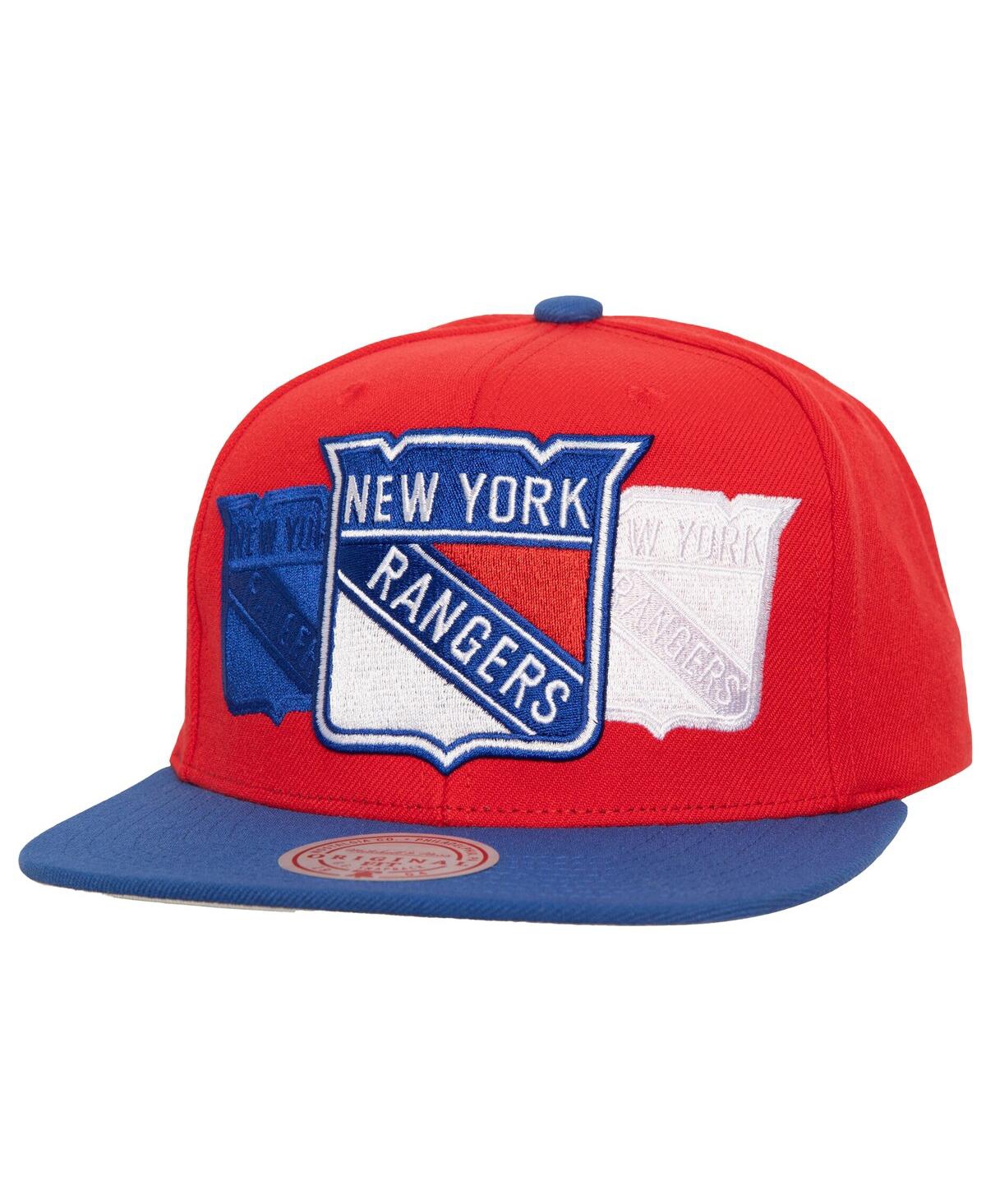 Men's Red New York Rangers Soul Triple Up Snapback Hat - Red